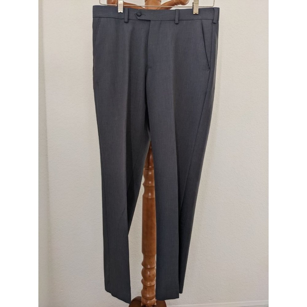 Izod Men's Dress Suit Pants, Gray